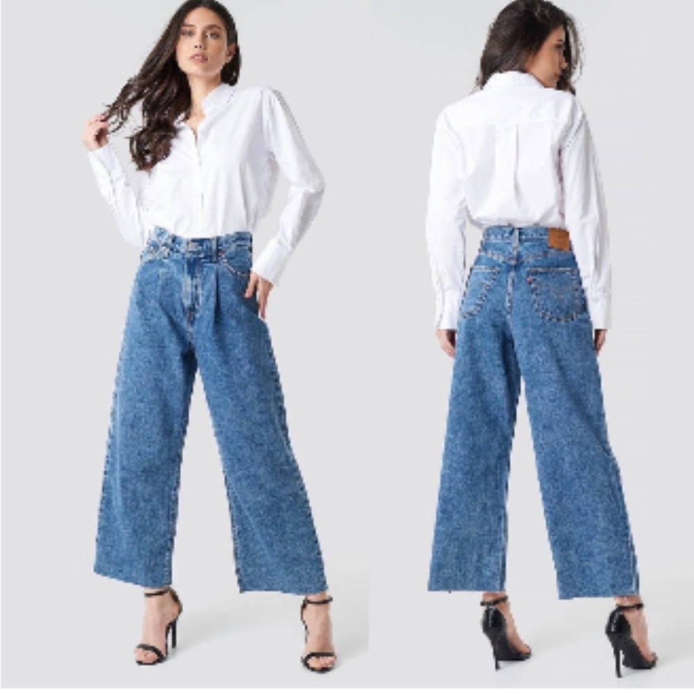 Levi’s Premium, Ribcage Pleated Crop, Size: W25/L25